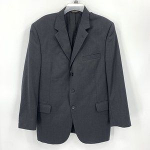 Jos A Bank Travelers Collection Black Blazer Jacket Sports Coat 3 Button 43R